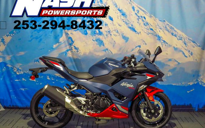 2026 Kawasaki Ninja 500 ABS Metallic Matte Twilight Blue