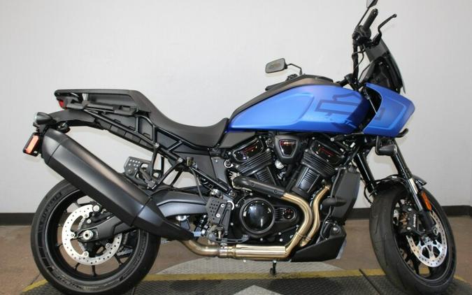 2026 Harley-Davidson® Pan America® 1250 ST Aurora Blue Denim Black Trim