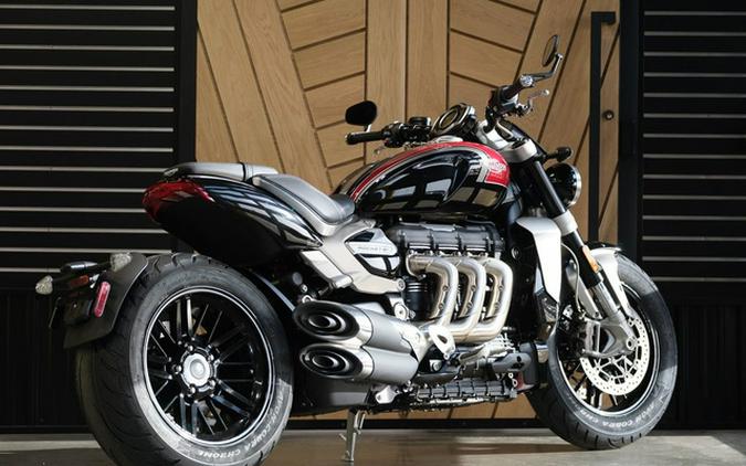 2024 Triumph Rocket 3 R Sapphire Black/Carnival Red/Silver Ice Rocket 3 R Sapphire Black