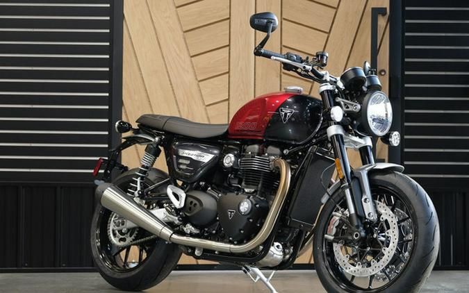 2024 Triumph Speed Twin 1200 Carnival Red/Storm Grey