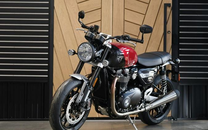 2024 Triumph Speed Twin 1200 Carnival Red/Storm Grey