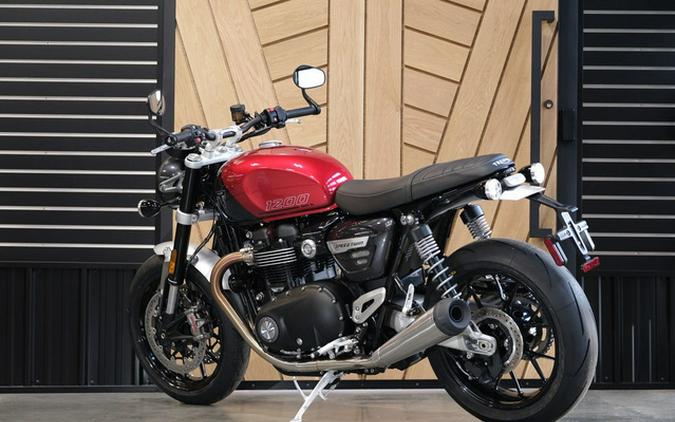 2024 Triumph Speed Twin 1200 Carnival Red/Storm Grey