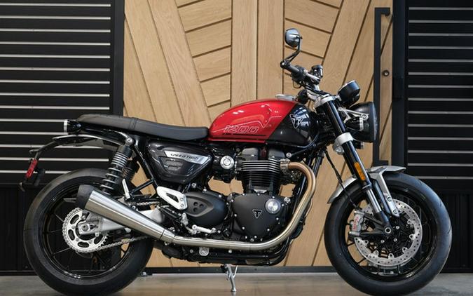 2024 Triumph Speed Twin 1200 Carnival Red/Storm Grey