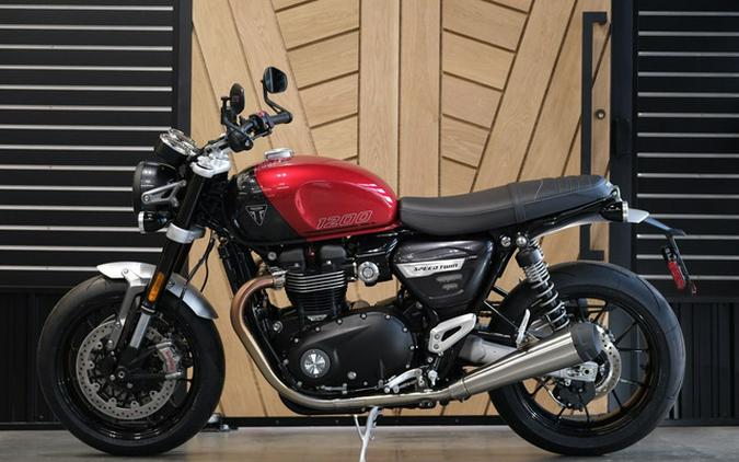 2024 Triumph Speed Twin 1200 Carnival Red/Storm Grey