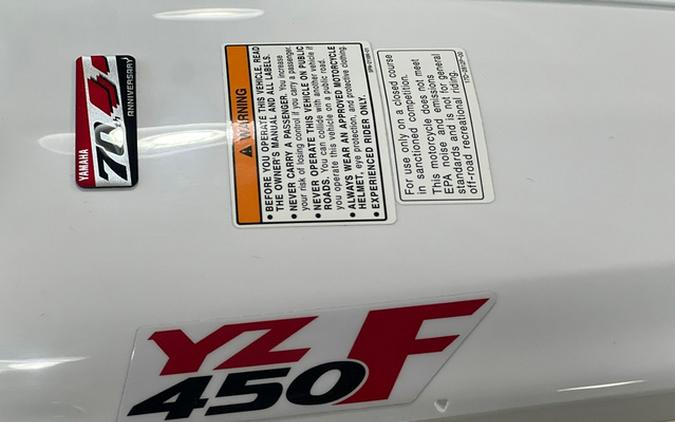 2026 Yamaha YZ 450F 70th Anniversary Edition