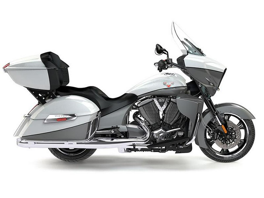 2016 Victory Motorcycles® Cross Country Tour® Two-Tone White Pearl and Gray