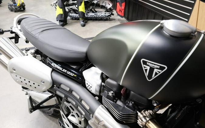 2023 Triumph Scrambler 1200 XE Matte Khaki Green Matte Jet Blac XE Carnival Red Jet Black