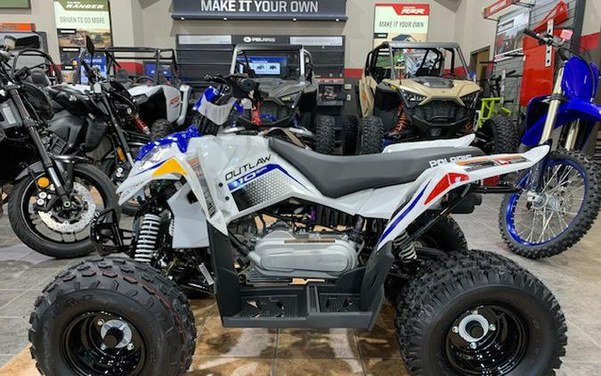 2024 Polaris Industries Outlaw® 110 EFI White Blue