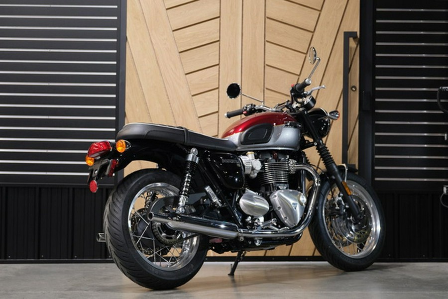 2024 Triumph Bonneville T120 Cordovan Red/Silver Ice