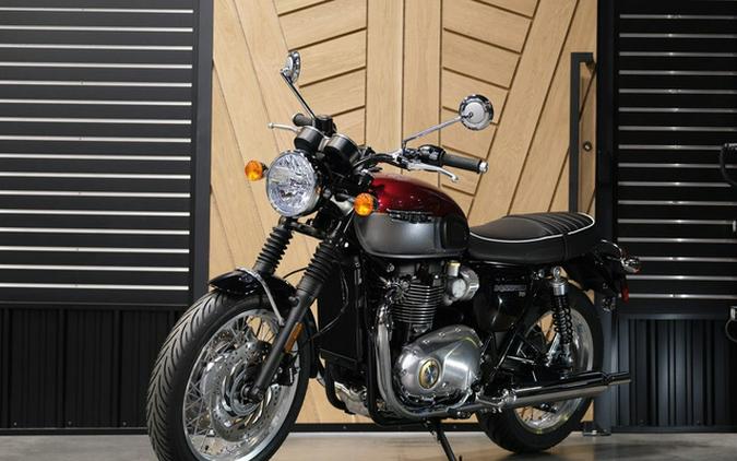 2024 Triumph Bonneville T120 Cordovan Red/Silver Ice