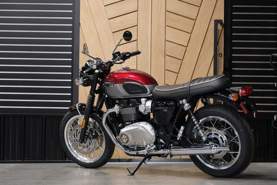 2024 Triumph Bonneville T120 Cordovan Red/Silver Ice