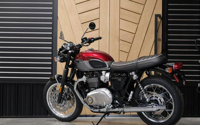 2024 Triumph Bonneville T120 Cordovan Red/Silver Ice