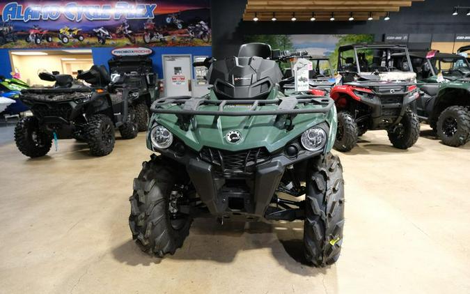 New 2024 CAN-AM OUTLANDER MAX 6X6 DPS 450 TUNDRA GREEN