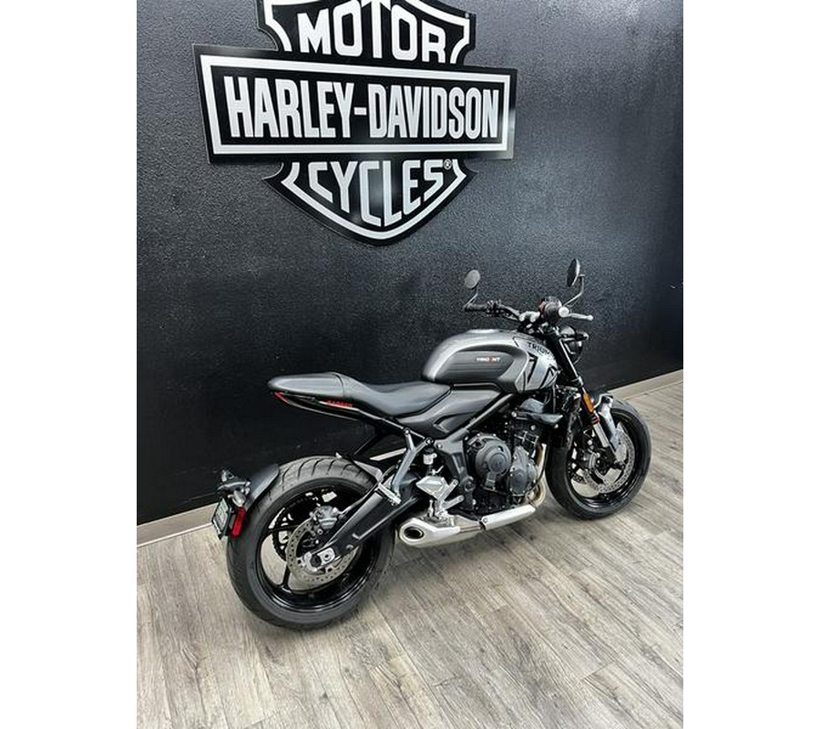 2023 Triumph Trident 660 Matte Jet Black / Matte Silver Ice