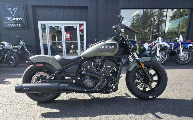 2026 Indian Scout Bobber Limited +Tech Moss Green Smoke