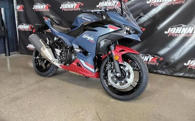2026 Kawasaki Ninja 500 ABS Metallic Matte Twilight Blue