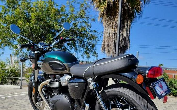 2025 Triumph Bonneville T100 Competition Green / Ironstone