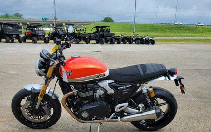 2025 Triumph Speed Twin 1200 RS Baja OrangeSapphire Black