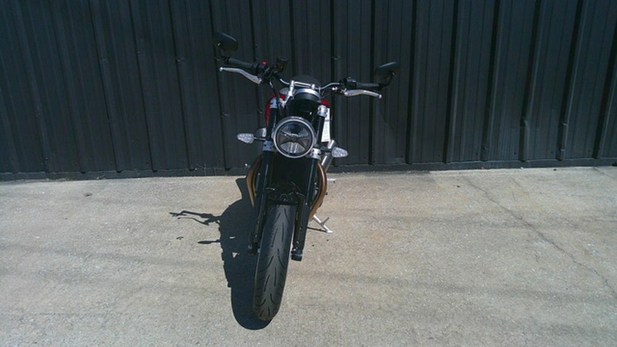 2025 Triumph Speed Twin 1200 Carnival RedSapphire Black