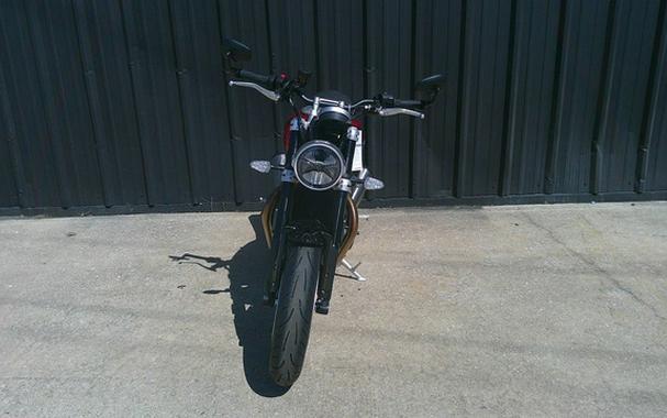 2025 Triumph Speed Twin 1200 Carnival RedSapphire Black