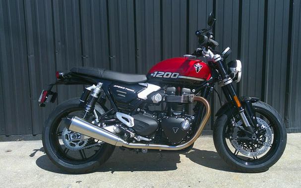2025 Triumph Speed Twin 1200 Carnival RedSapphire Black