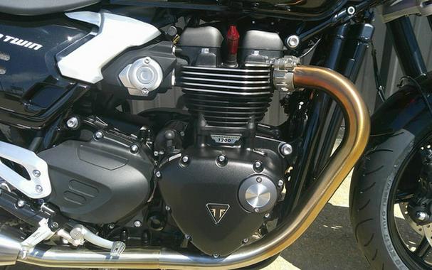 2025 Triumph Speed Twin 1200 Carnival RedSapphire Black