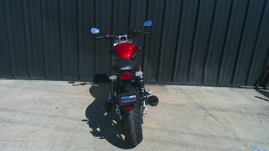 2025 Triumph Speed Twin 1200 Carnival RedSapphire Black