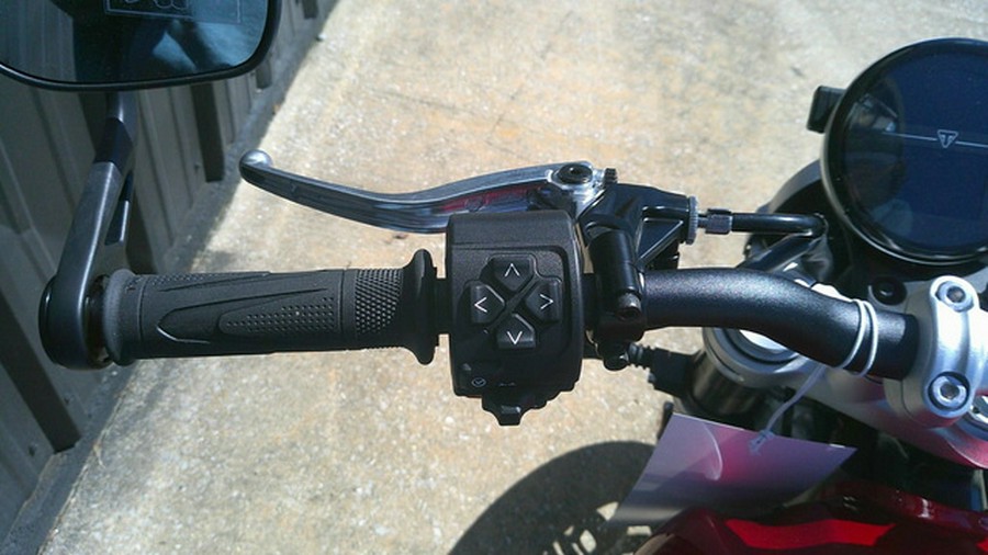 2025 Triumph Speed Twin 1200 Carnival RedSapphire Black