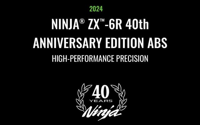 2024 Kawasaki Ninja® ZX™-6R 40th Anniversary Edition ABS