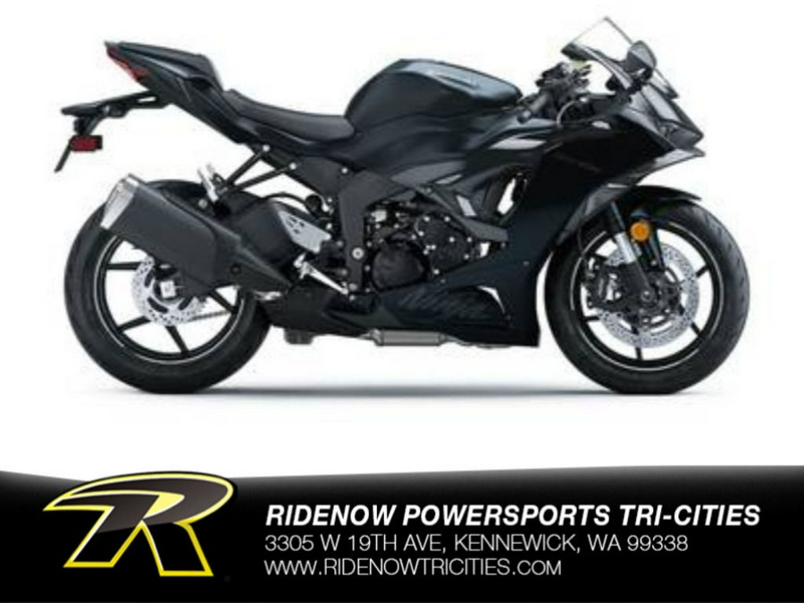 2024 Kawasaki Ninja® ZX™-6R Metallic Flat Spark Black/Ebony