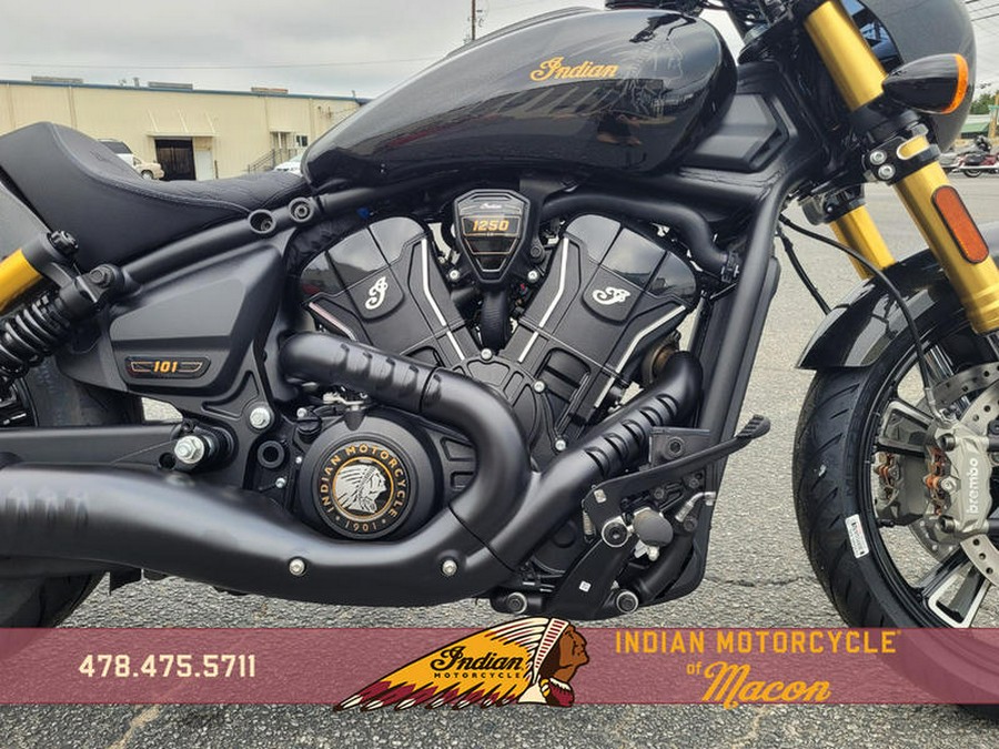 2026 Indian Motorcycle® 101 Scout® Black Crystal with Super Graphite