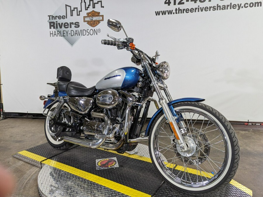 2005 Harley-Davidson 1200 Custom Two-Tone Chopper Blue and Brilliant Silver