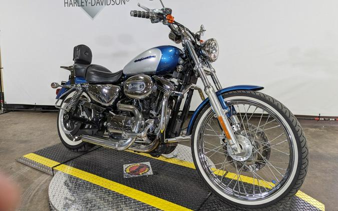 2005 Harley-Davidson 1200 Custom Two-Tone Chopper Blue and Brilliant Silver