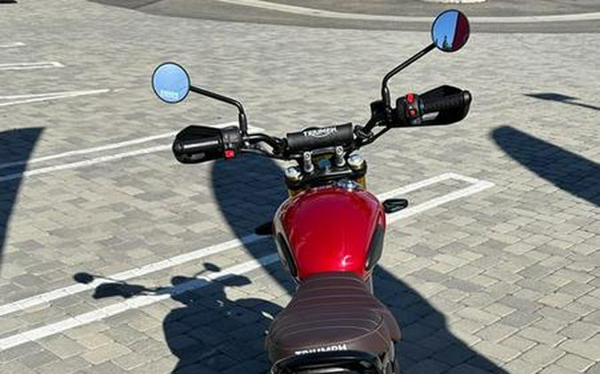 2025 Triumph Scrambler 400 X Carnival Red / Phantom Black