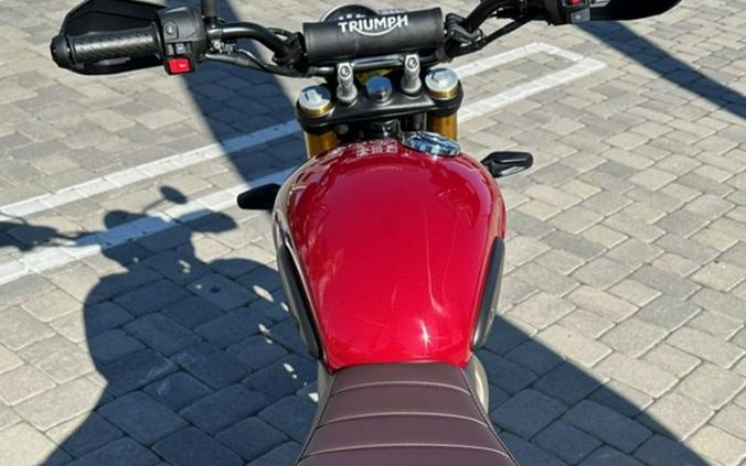 2025 Triumph Scrambler 400 X Carnival Red / Phantom Black