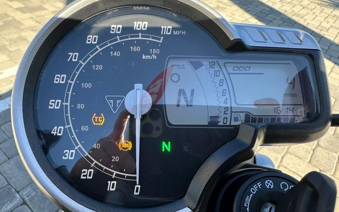 2025 Triumph Scrambler 400 X Carnival Red / Phantom Black