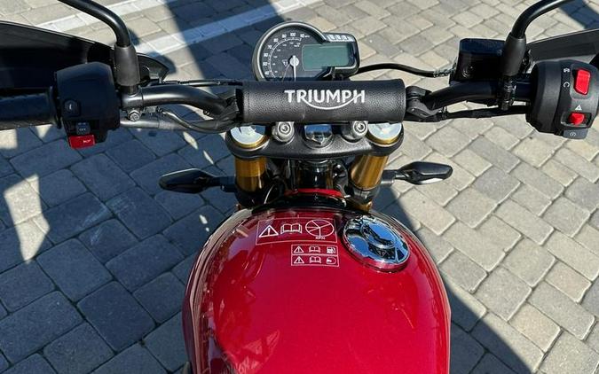 2025 Triumph Scrambler 400 X Carnival Red / Phantom Black