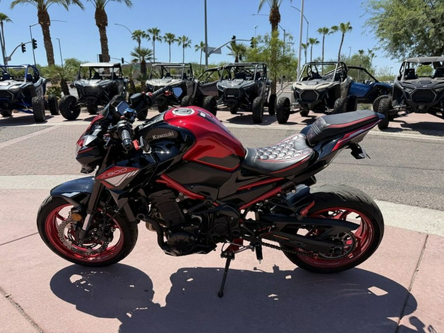 2024 Kawasaki Z900 ABS Candy Persimmon RedEbony