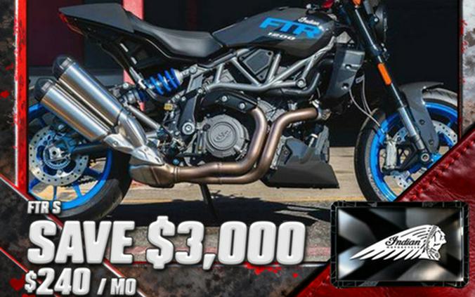 2024 Indian FTR Sport Granite Gray/Blue