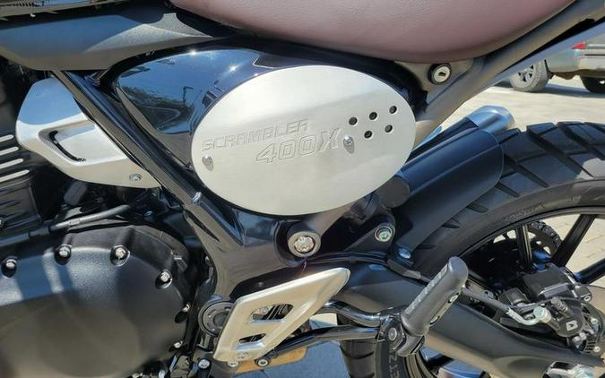 2025 Triumph Scrambler 400 X Phantom Black / Silver Ice