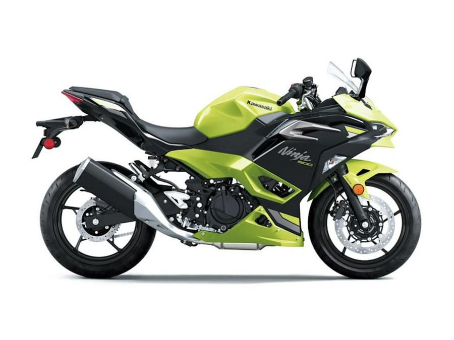 2026 Kawasaki Ninja® 500 ABS Metallic Yellowish Green/Ebony