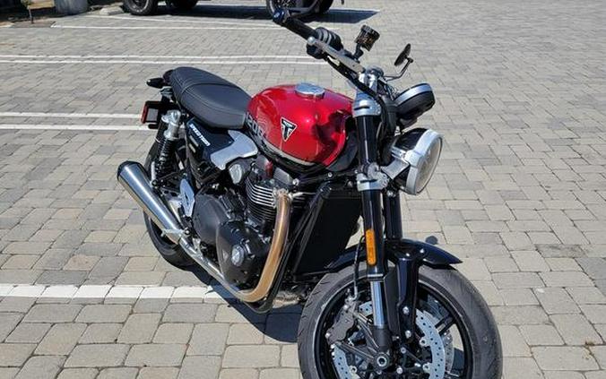 2025 Triumph Speed Twin 1200 Carnival Red/Sapphire Black