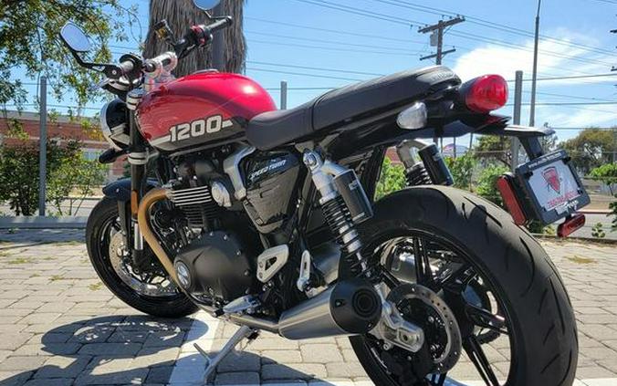 2025 Triumph Speed Twin 1200 Carnival Red/Sapphire Black