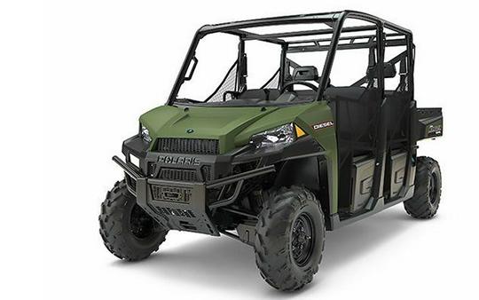 Used 2017 POLARIS RANGER CREW DIESEL SAGE GREEN BASE