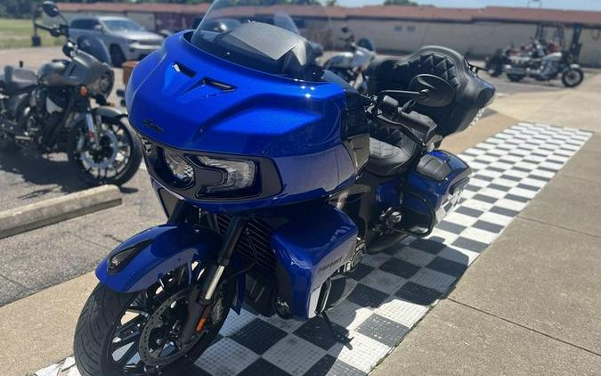2026 Indian Motorcycle® Pursuit® Dark Horse® 112 w/ PowerBand Audio Deep Blue Metallic with Black M