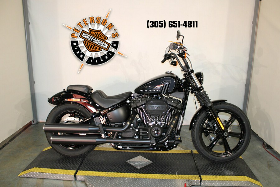 New 2024 Harley-Davidson Street Bob 114 Cruiser FXBBS Motorcycle For Sale In Miami, Florida