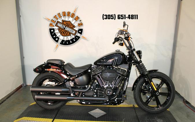 New 2024 Harley-Davidson Street Bob 114 Cruiser FXBBS Motorcycle For Sale In Miami, Florida