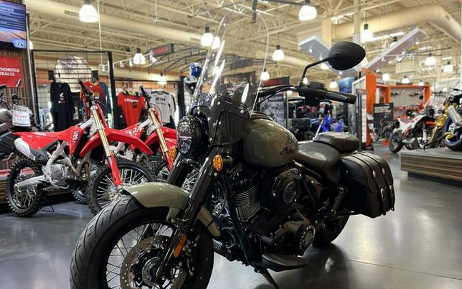 2025 Indian Super Chief Dark Horse Moss Green