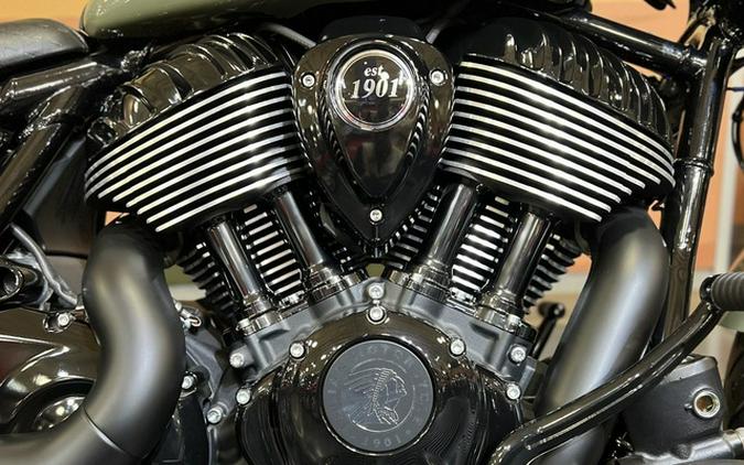 2025 Indian Super Chief Dark Horse Moss Green