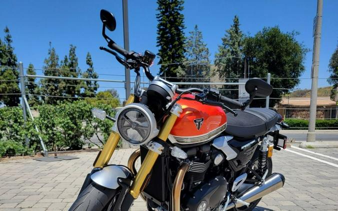2025 Triumph Speed Twin 1200 RS Baja Orange/Sapphire Black